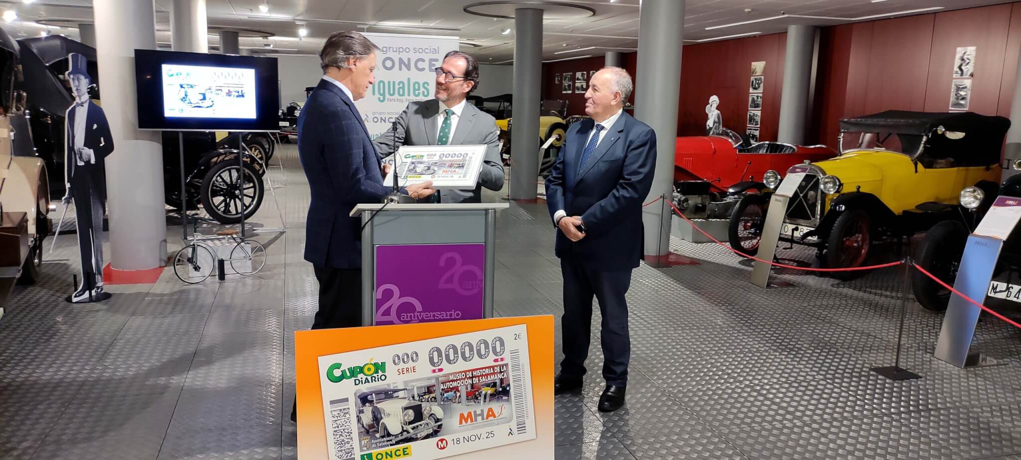 Museo de Historia de la Automoción de Salamanca. MHAS | Protagonizamos el cupón de la ONCE del martes, 18 de noviembre | 13 de noviembre de 2025