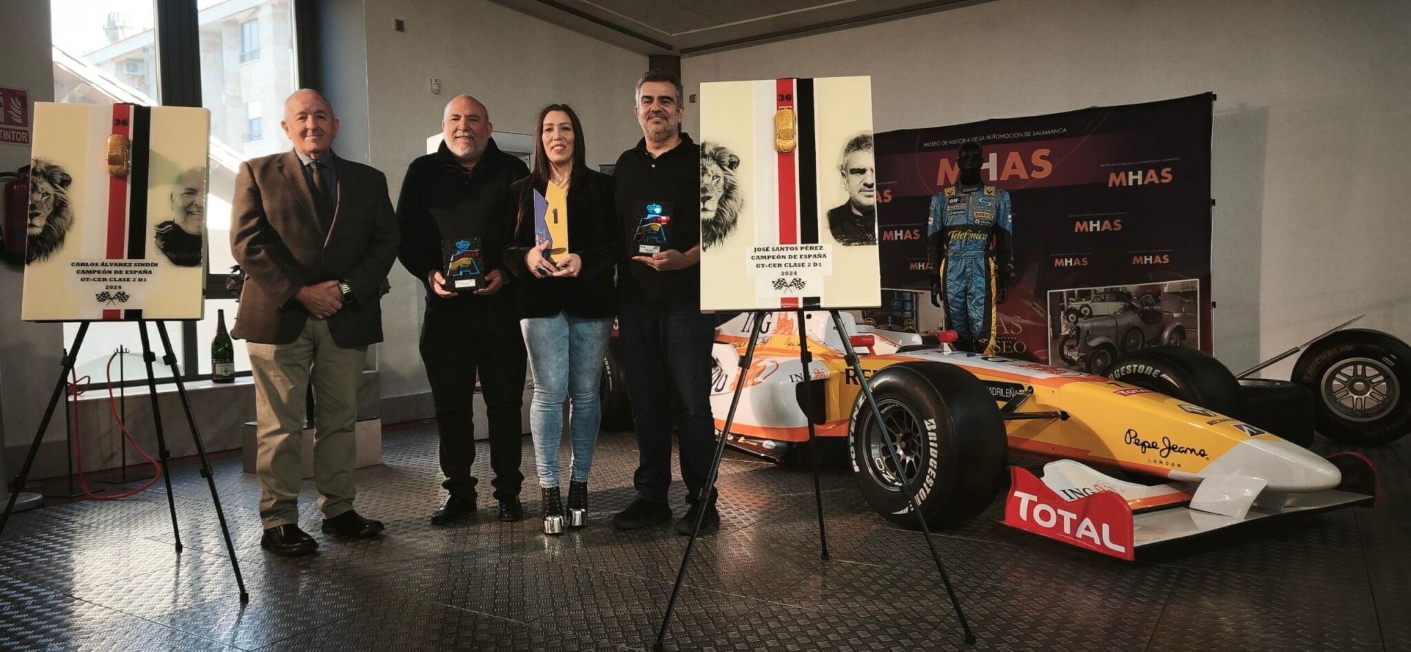 Museo de Historia de la Automoción de Salamanca. MHAS | Generosa donación de Ruth Rodríguez Herrero dedicada a los campeones nacionales Carlos Alvarez y Jose Santos | 20 de febrero de 2026